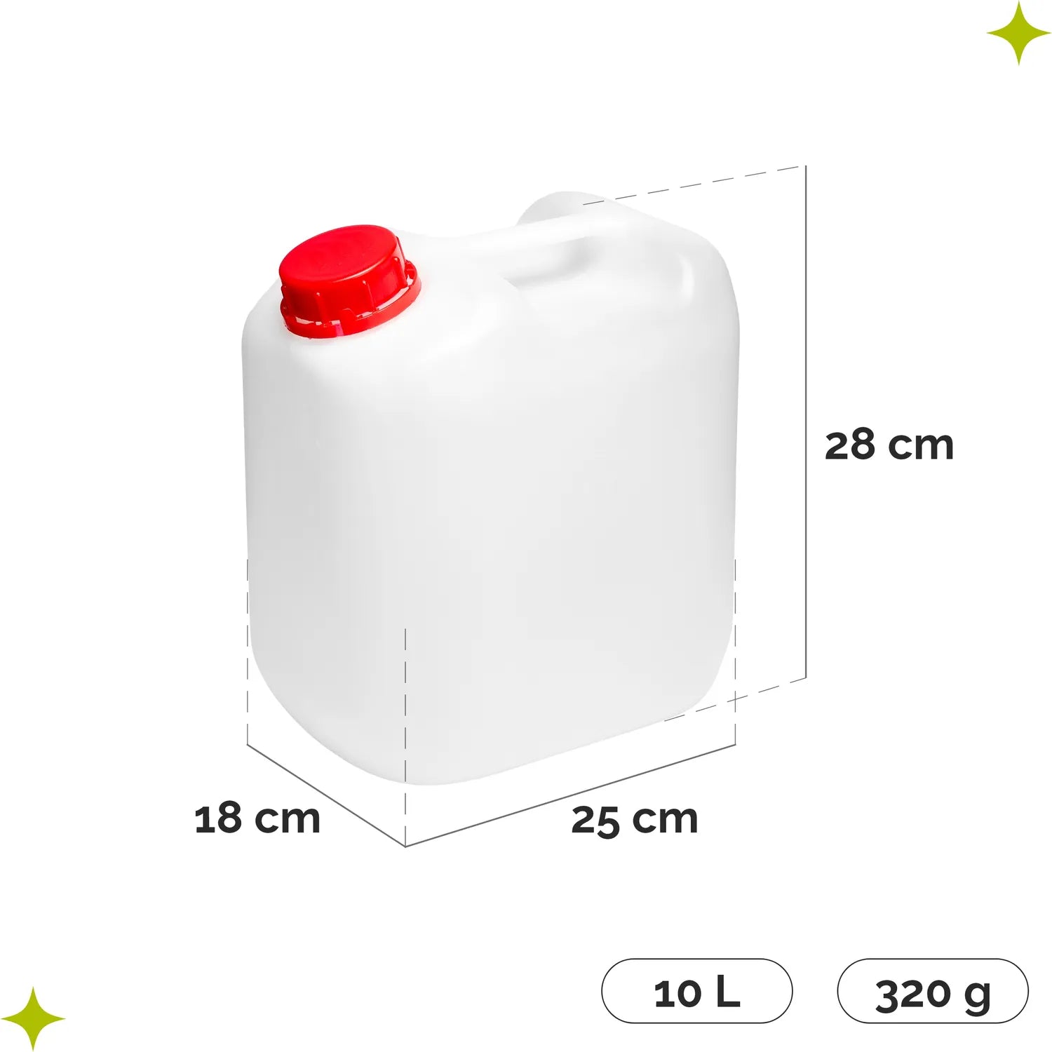 #Farbe_Weiß#Kapazität_10 Liter