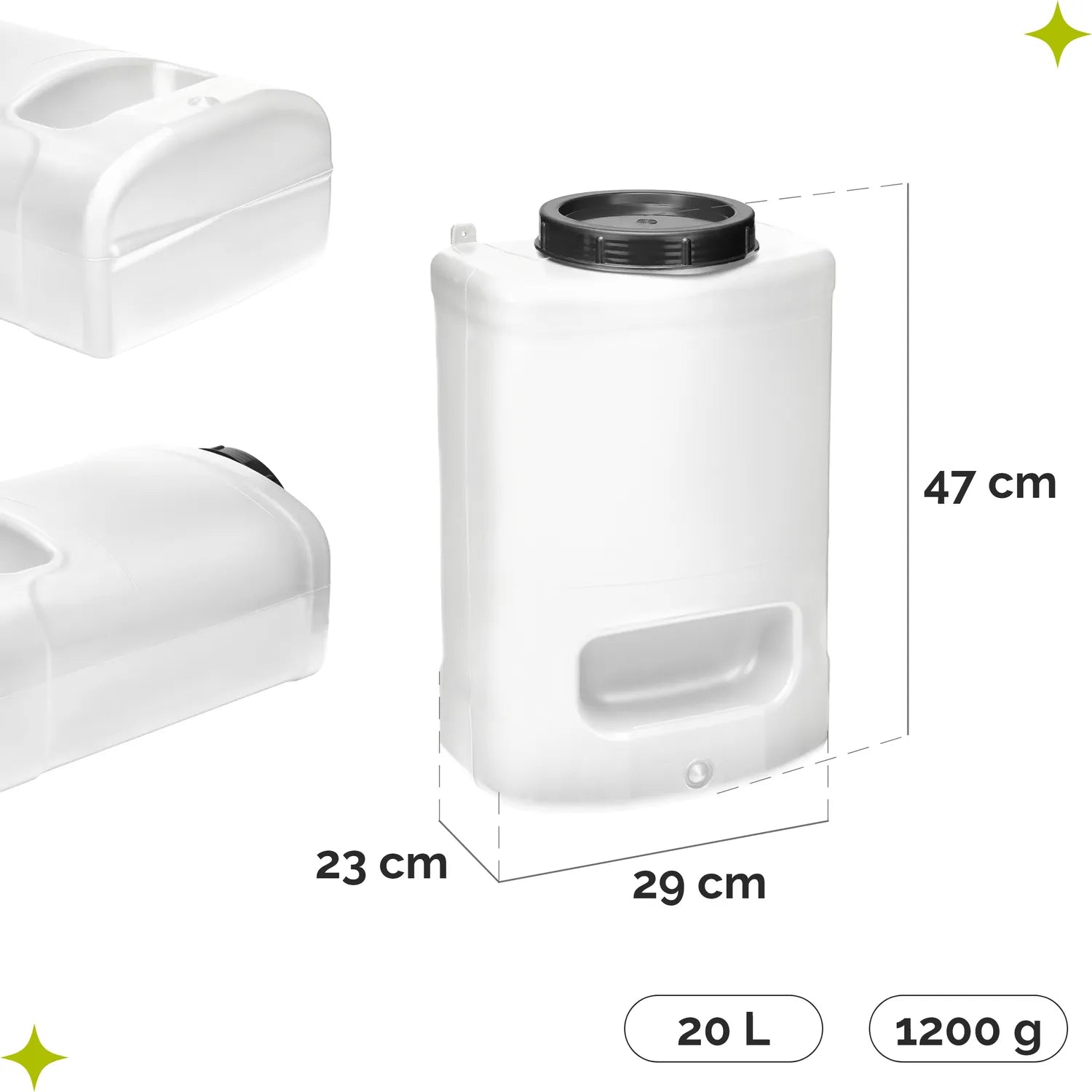 #Farbe_Weiß/Weiß#Kapazität_20 Liter#Menge_2 Stück