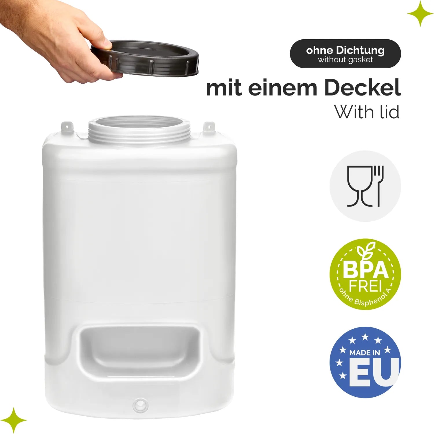 #Farbe_Weiß#Kapazität_20 Liter