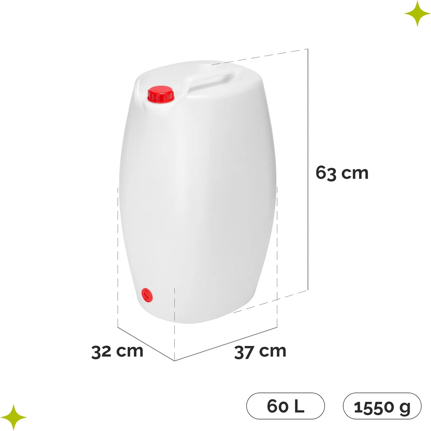 #Farbe_Weiß#Kapazität_60 Liter