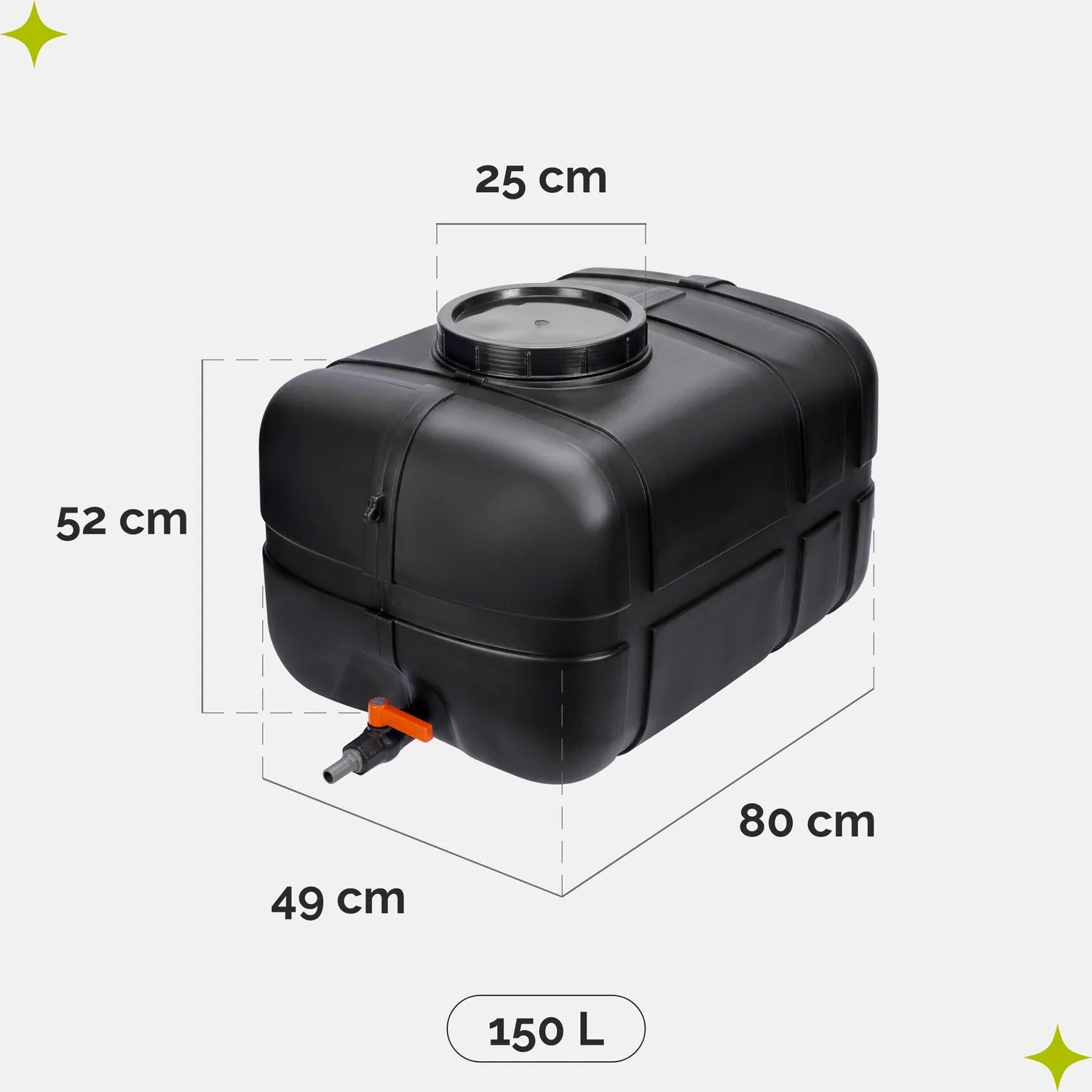 #Farbe_Schwarz#Kapazität_150 L