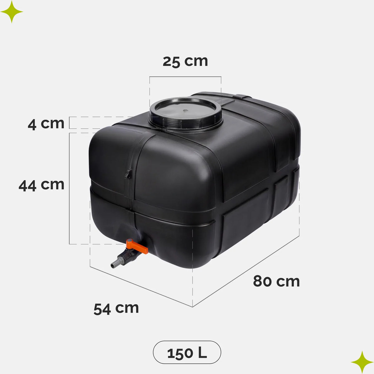 #Farbe_Schwarz#Kapazität_150 L