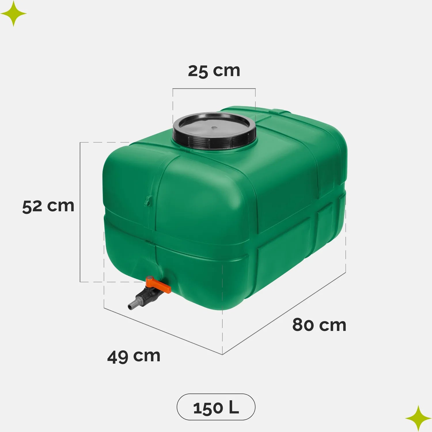 #Farbe_Grün#Kapazität_150 L