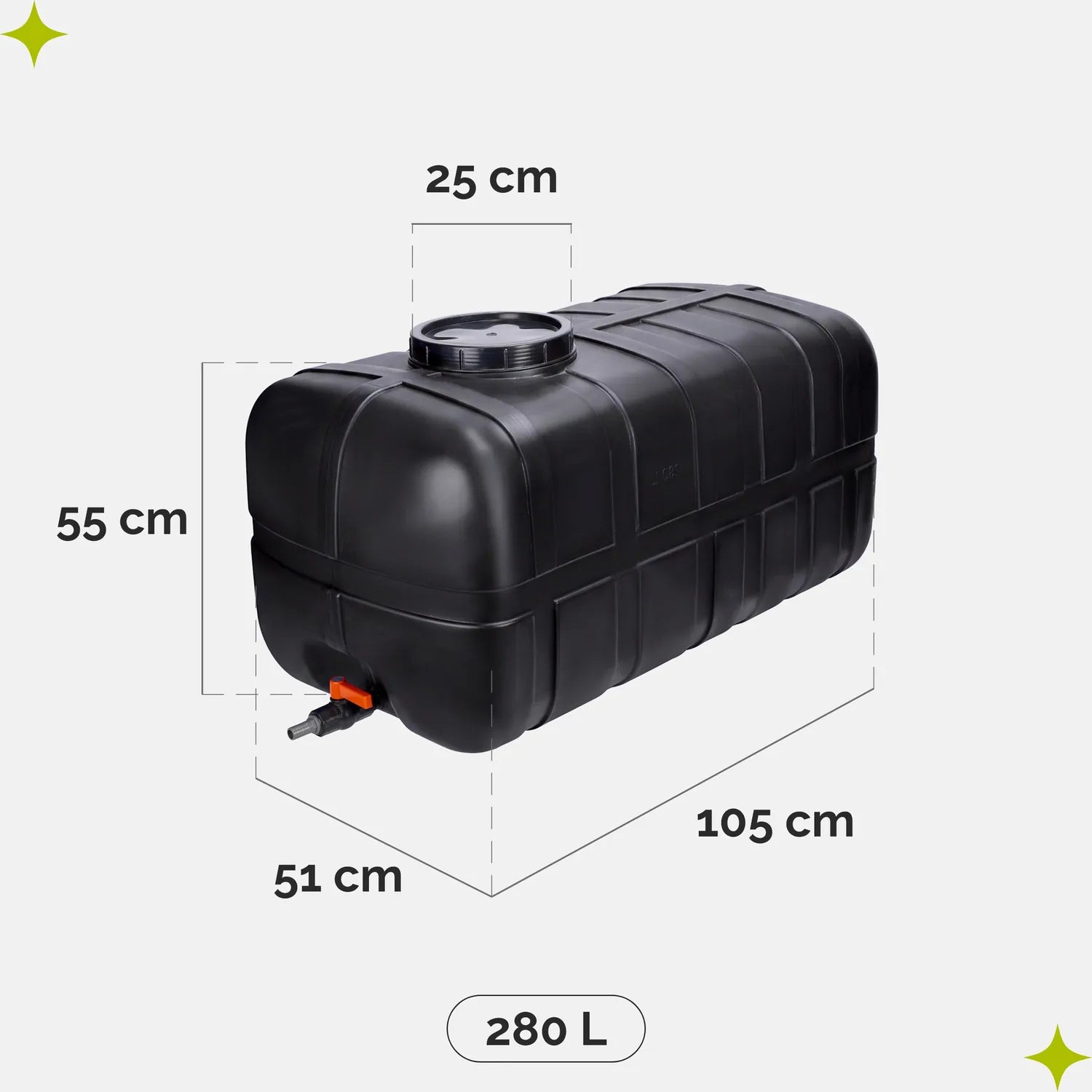 #Farbe_Schwarz#Kapazität_280 L