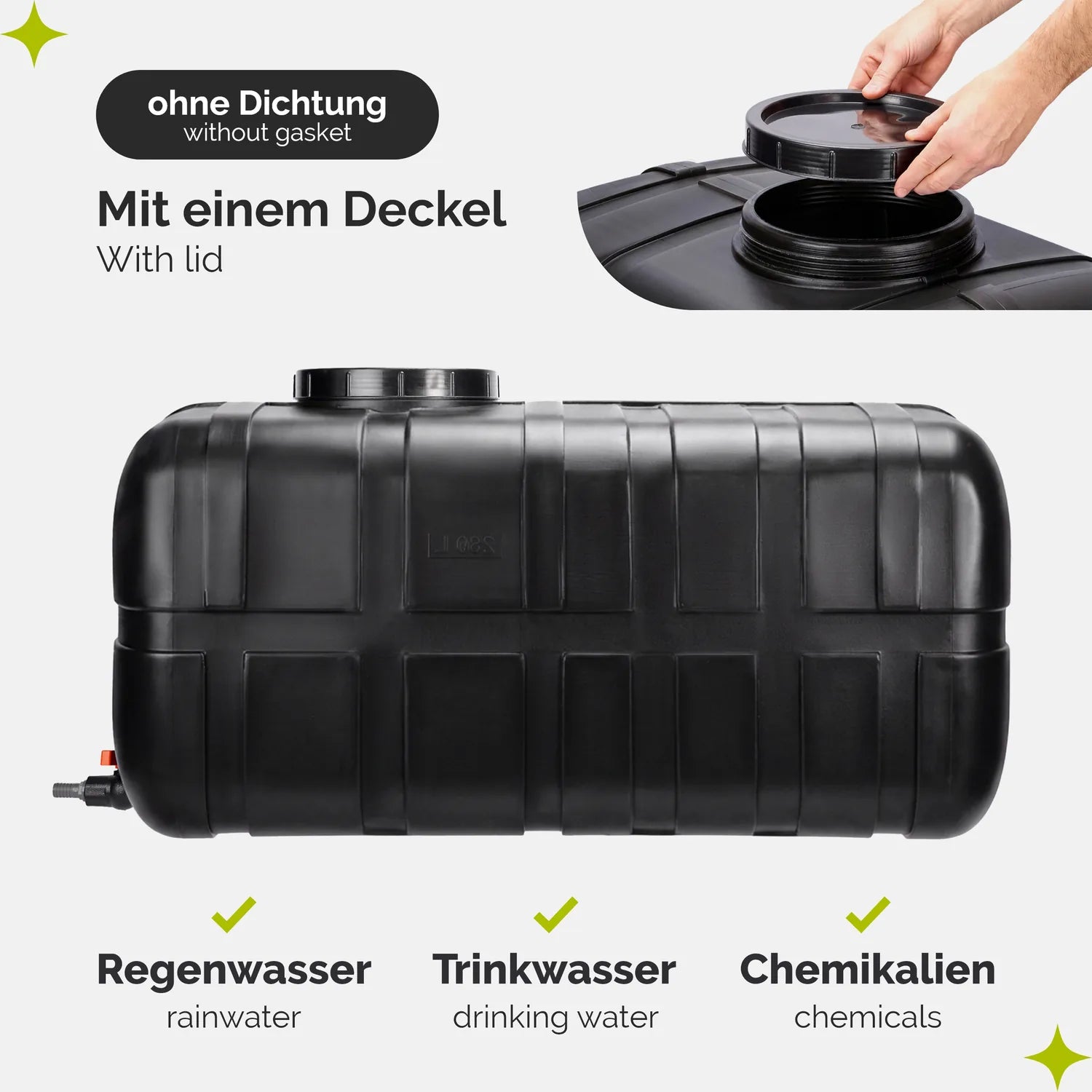 #Farbe_Schwarz#Kapazität_280 L