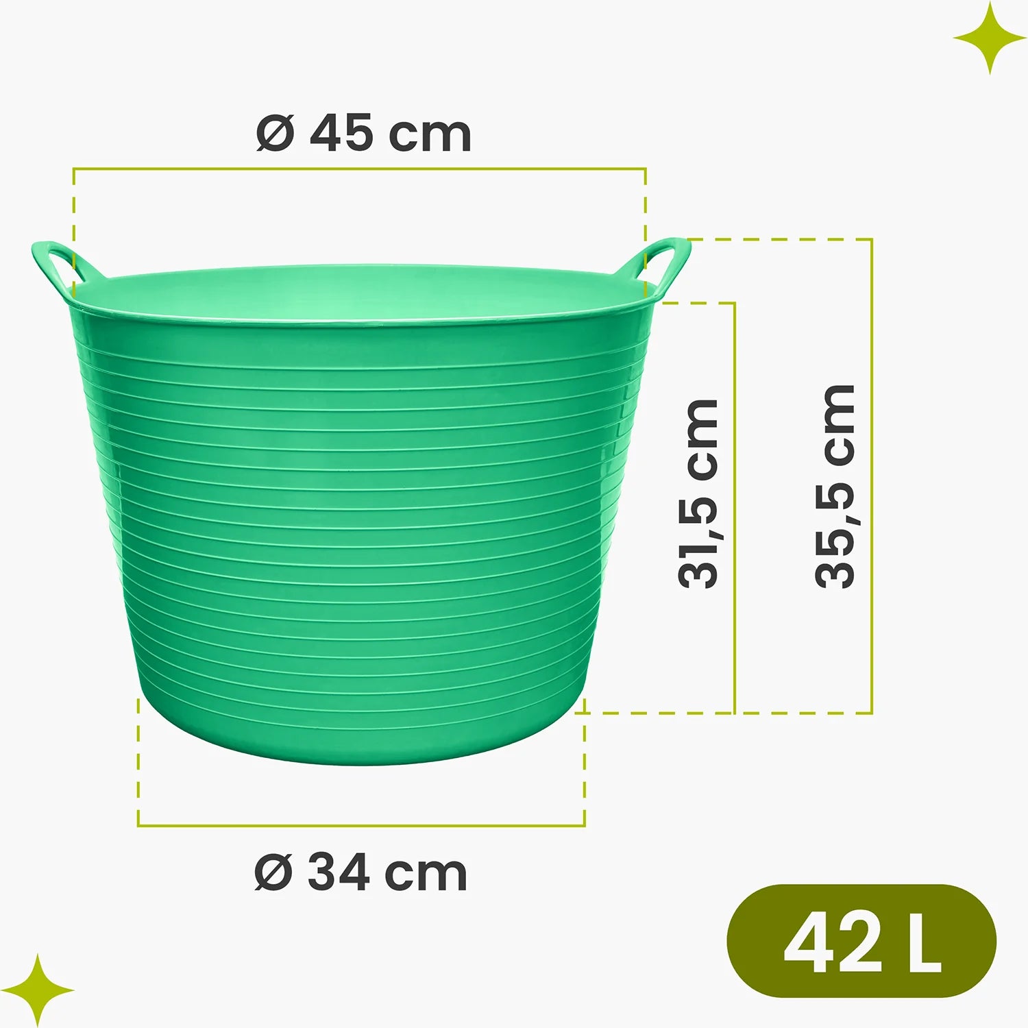 #Farbe_Grün#Größe_42 L