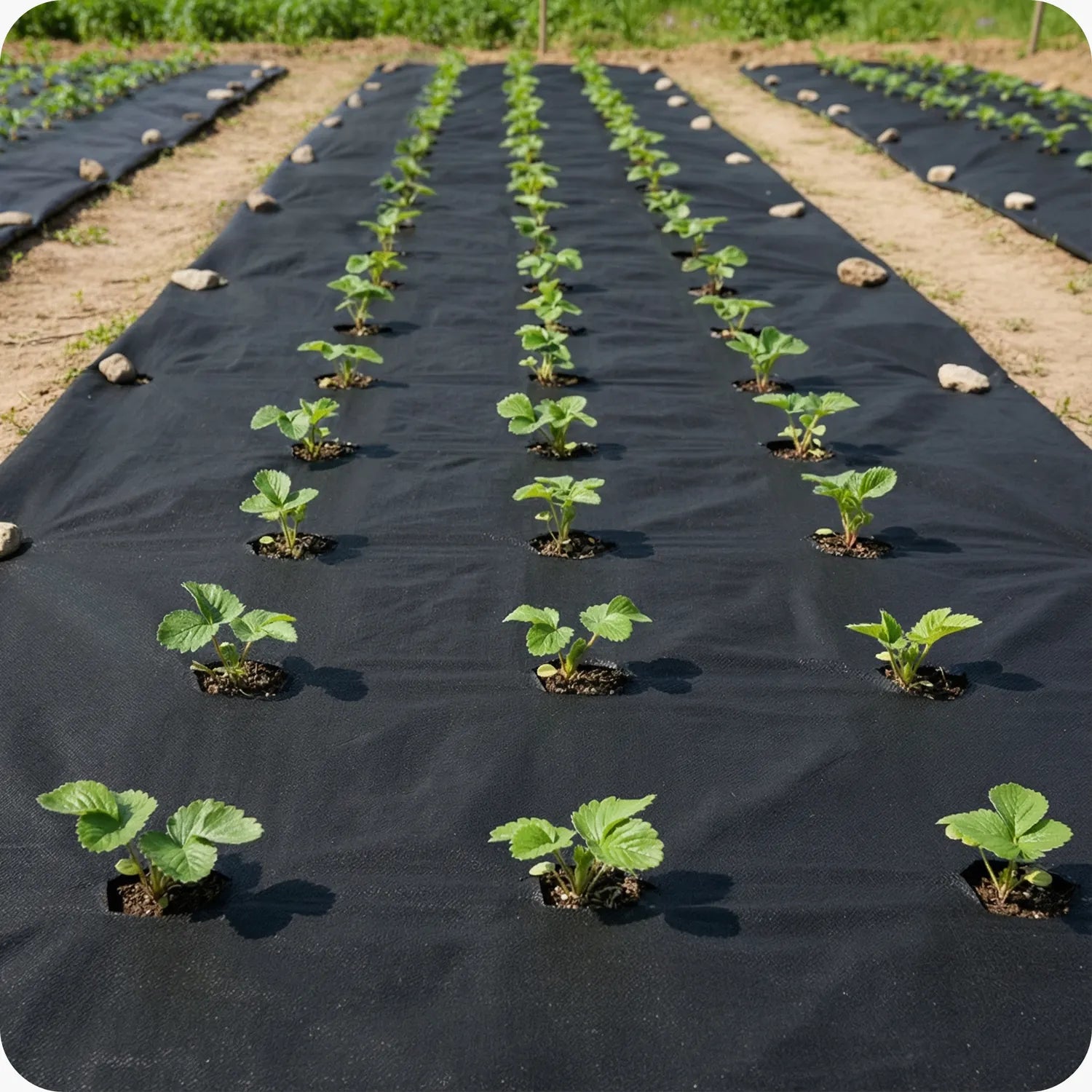 Unkrautvlies 50 g/m² Gartenvlies zur Unkrautkontrolle für Beet und Wege GD-0176