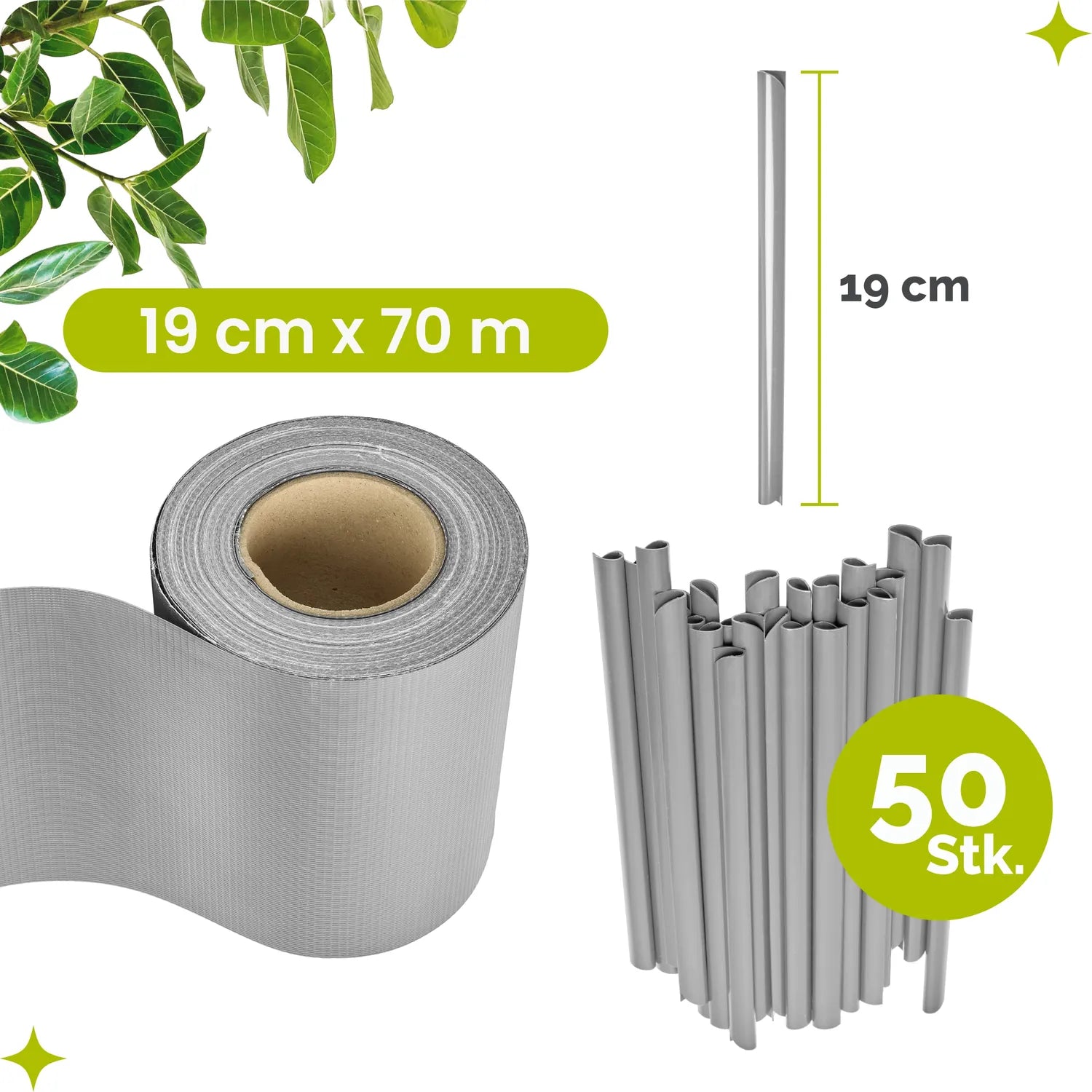 #Farbe_Grau RAL7040#Größe_19 cm x 70 m