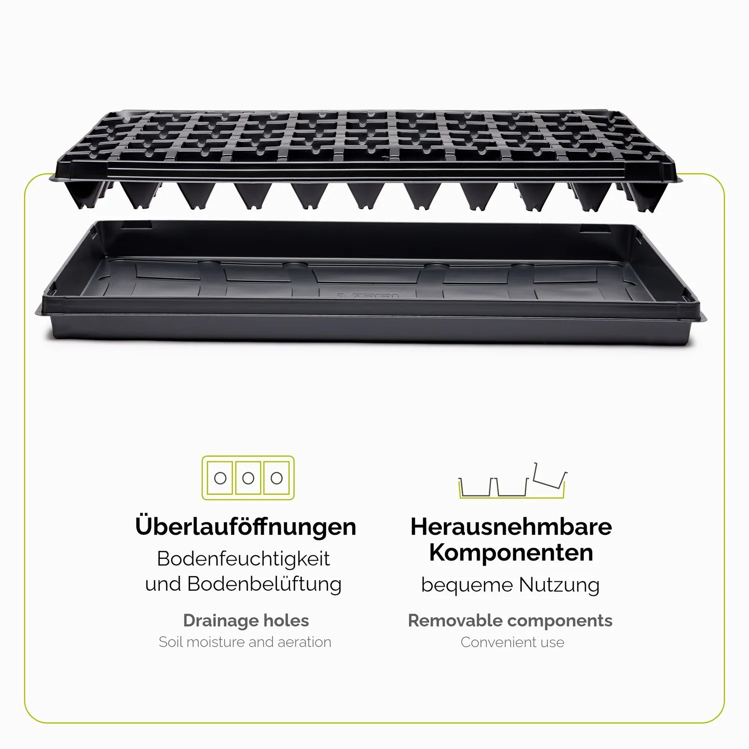 Anzuchtplatte Anzucht Schale Pflanzschale Keimschale GD-0066