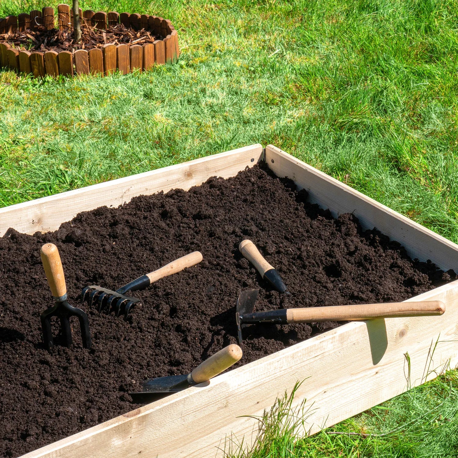 Kleine Handharke 6 Zähne für den Garten Kleine Harke aus Metall Blumenrechen Mini Harke GD-0003