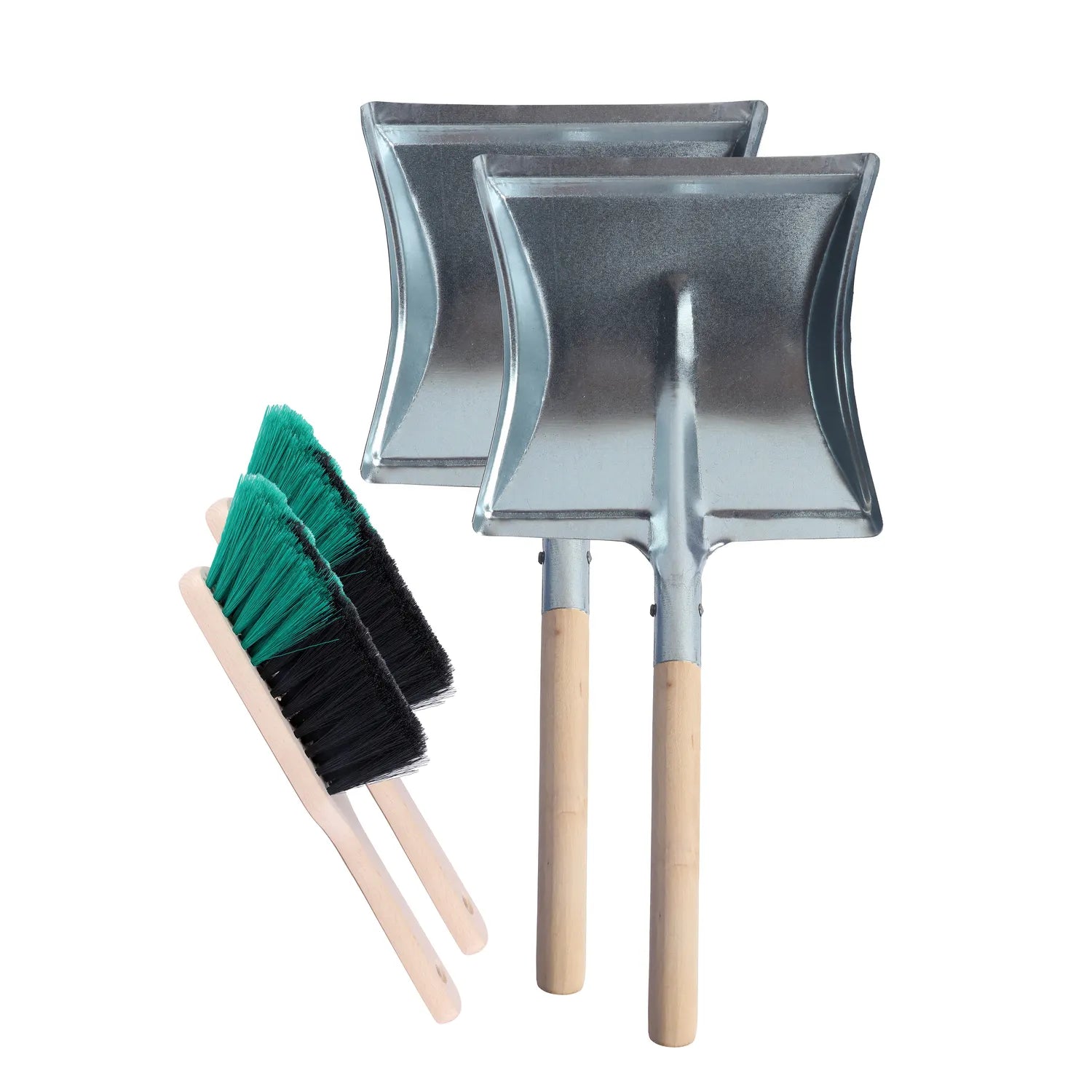 #Farbe_Silber/Grün#Schaufelgriff_Holzgriff#Menge_2 Stück